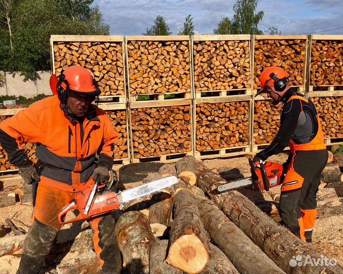 Дрова разных пород дерева колотые