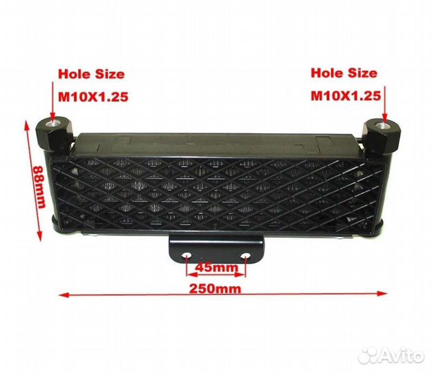 Масляный радиатор на питбайк, мопед