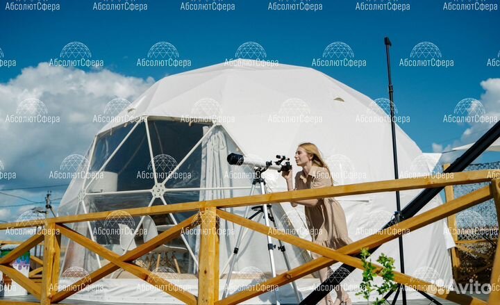 Шатер для глэмпинга.Геокупол.Быстровозводимый дом