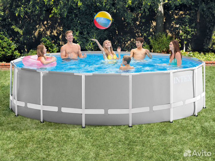 Каркасный бассейн Intex 457x122см+4 аксесс. 26726