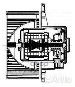Э/вентилятор отоп. для а/м Hyundai H-1 Starex