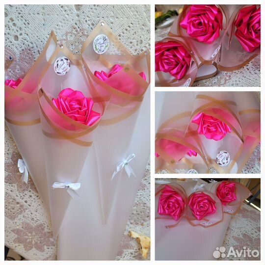 Букет из ленты