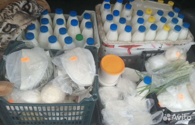 Молоко козье и коровье, мясо, продукты из деревни