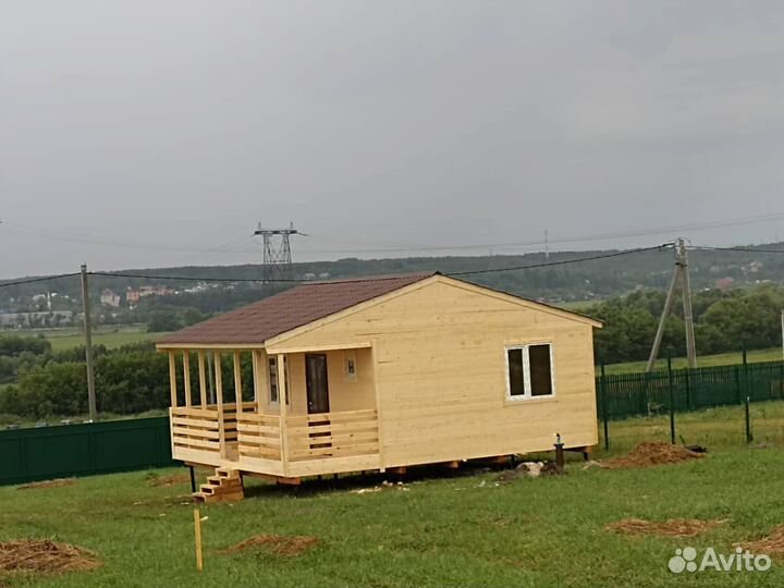 Бытовка 6х6 с верандой
