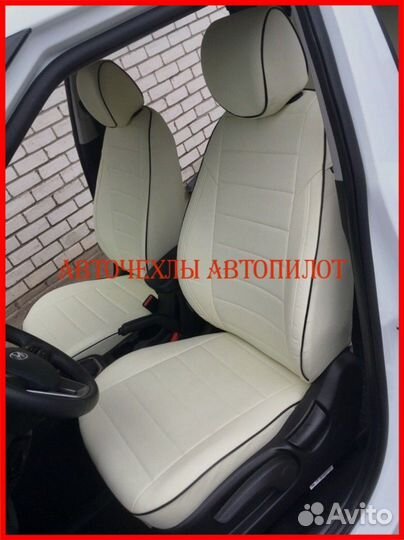 Чехлы Автопилот Hyundai Creta 1 из экокожи белые