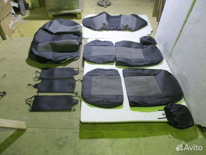 Чехлы сидений Hyundai Solaris 1 Kia Rio 3 Хэтчбек