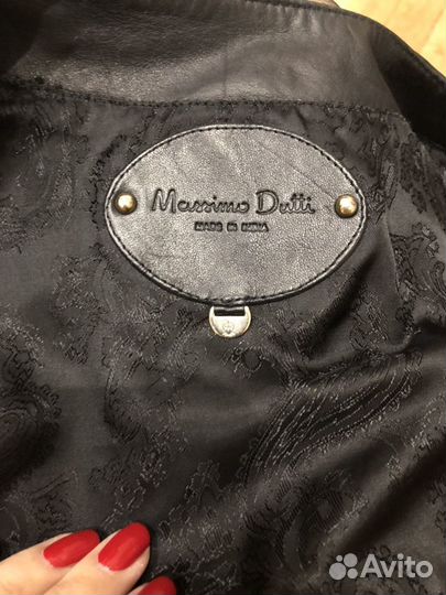 Кожаная куртка massimo dutti