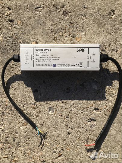 Блок питания ip67 24v 200w