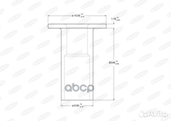 Заклепки сталь трубчатые 8 X 20 комплект 100шт