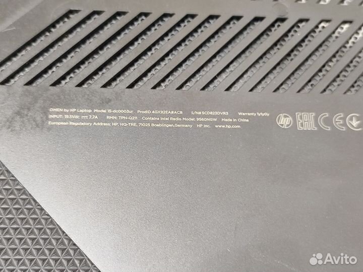 Игровой ноутбук HP Omen 15