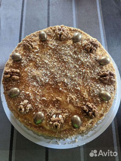 Медовый торт на заказ, веганский торт на заказ