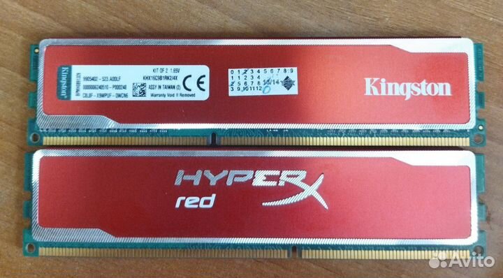 Модуль памяти Kingston HyperX Red LV DDR3 dimm 2 Г