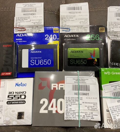 Новые ссд SSD 240/256 гб