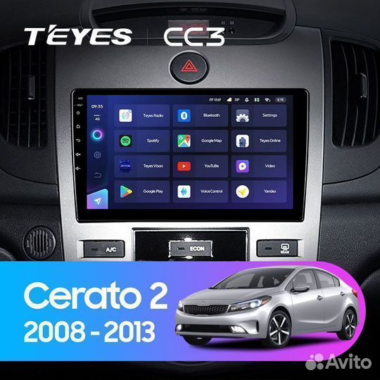 Магнитола Teyes CC3 Kia Cerato 2008-2013