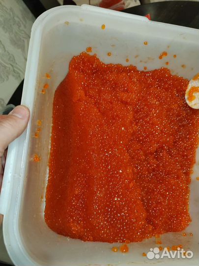 Красная икра кета