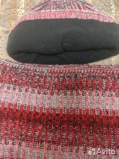 Комплект шапка и снуд зимний женский