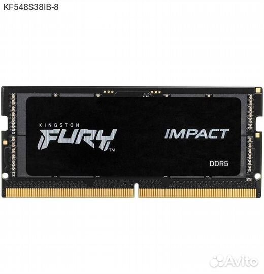 Модуль памяти Kingston fury Impact PnP 8GB sodimm