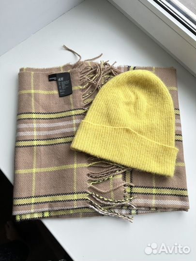 Женский шарф и шапка H&M