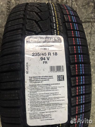 Continental ContiWinterContact TS 860S 235/45 R18