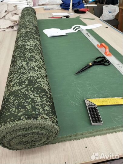 Ткань хаки плотная Оксфорд 600 на слое пвх