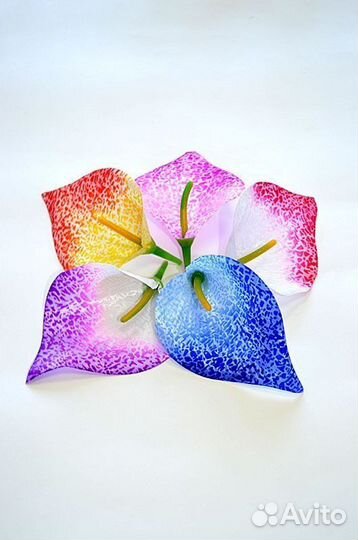 Искусственные цветы, листья