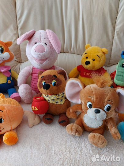 Мягкие игрушки,персонажи из мультиков