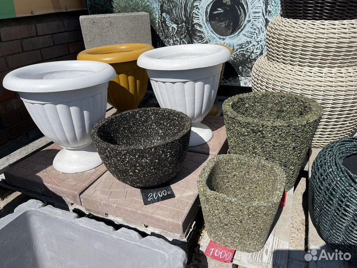 Кашпо из натурального камня