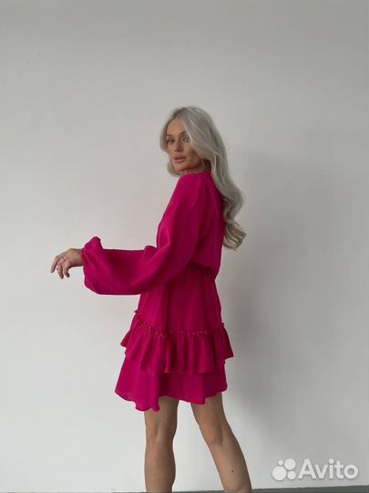 Муслиновое женское платье