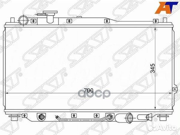 Радиатор Kia Sephia 98-04 / Shuma 97-01 / Spect