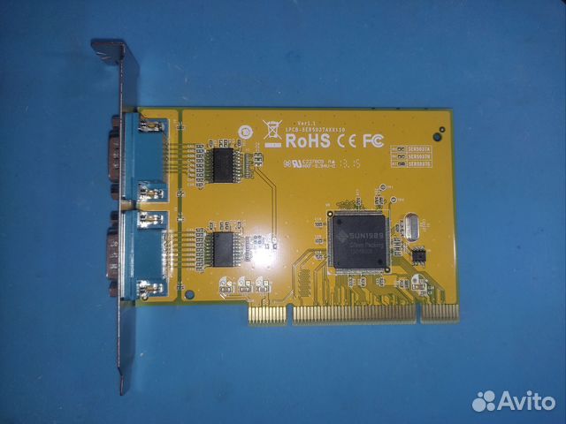 Sunix SER5037B Контроллер 2х COM RS232 - PCI купить в Челябинске ...