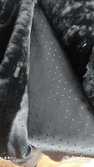 Шуба мутоновая с норкой