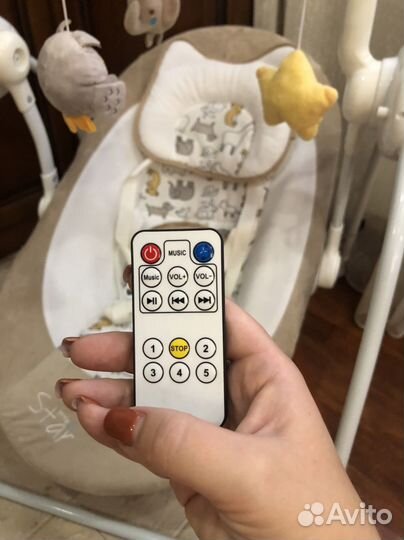 Детские качели шезлонг электрический