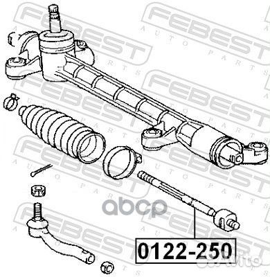 Тяга рулевая перед прав/лев 0122250 Febest