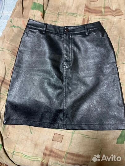 Кожаная юбка