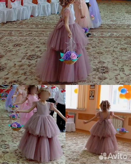 Праздничное платье для девочки 7-8 лет