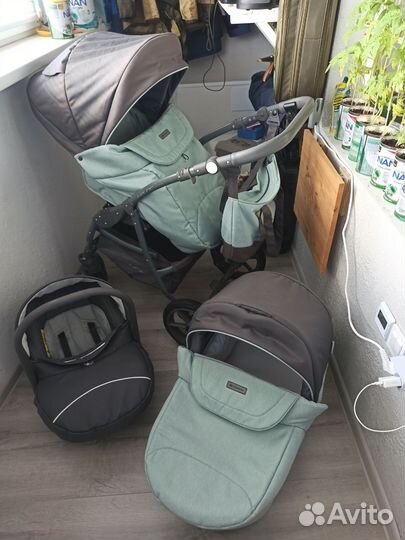 Коляска Riko Basic Bella Pastel 3 в 1