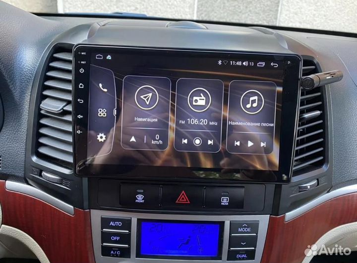 Магнитола Hyundai Santa Fe 2 WiFi Navi FM