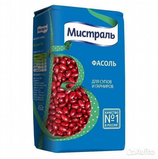 Опт - Фасоль Мистраль красная 450г