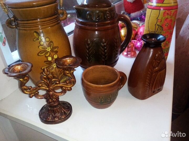 Кувшин, ваза, посуда, подсвечник, матрешка СССР