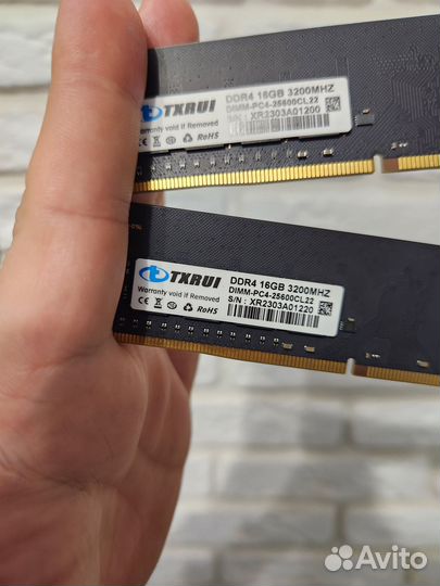 Оперативная память DDR4 16GB 3200mhz