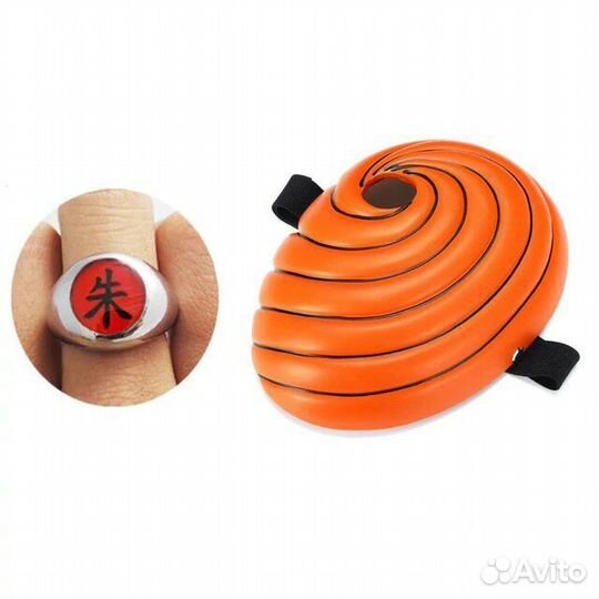 Аниме Naruto Наруто Маска Тоби Учиха на резинке, о