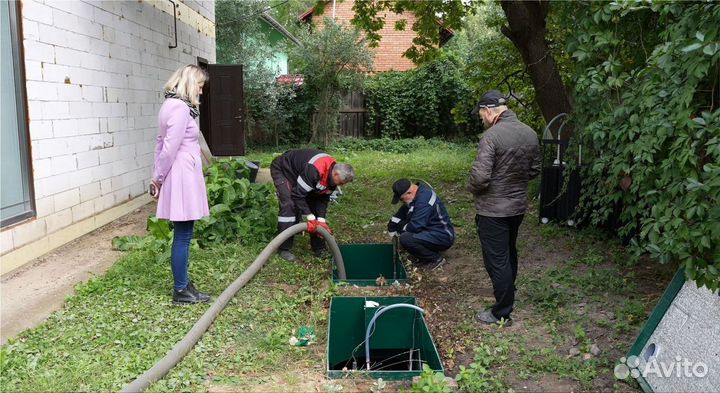 Септик под ключ. Установка