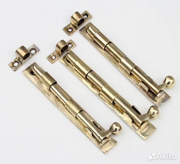Старинные бронзовые шпингалеты 120-180 мм