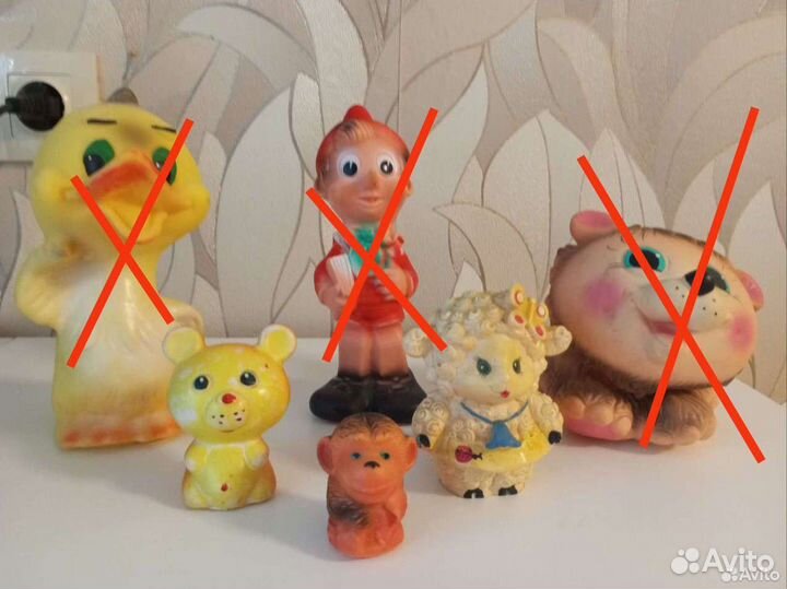 Резиновые игрушки СССР