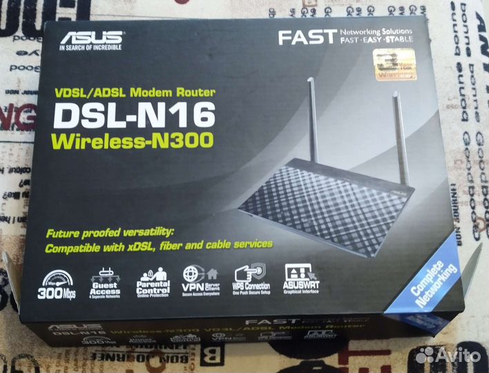 Asus vdsl/adsl Modem Router DSL-N16 Wireless-N300