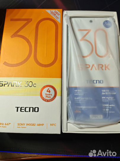 TECNO Spark 30C, 6/128 ГБ