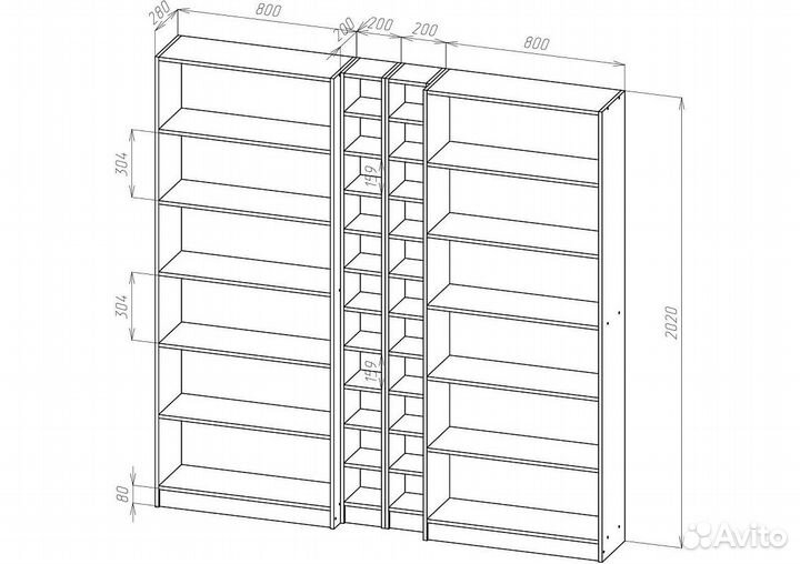 Стеллаж Билли-01 Владимир