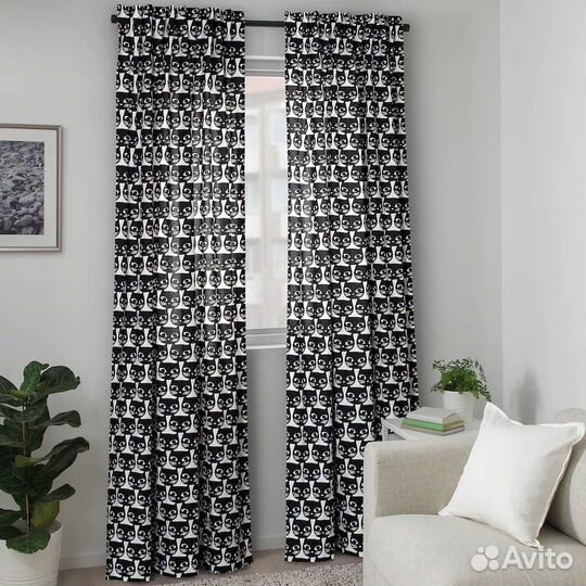 IKEA mattram Гардины+подушка