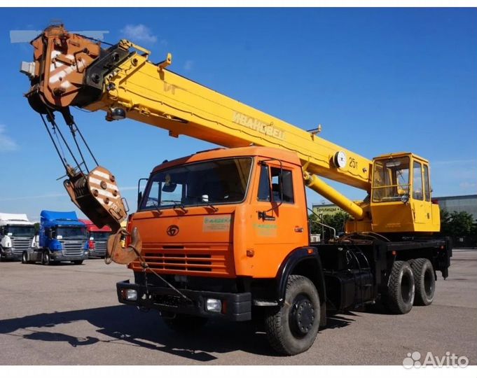 Аренда и услуги автокрана, 25 т, 20.2 м