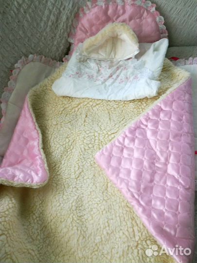 Конверт на выписку, на овчине